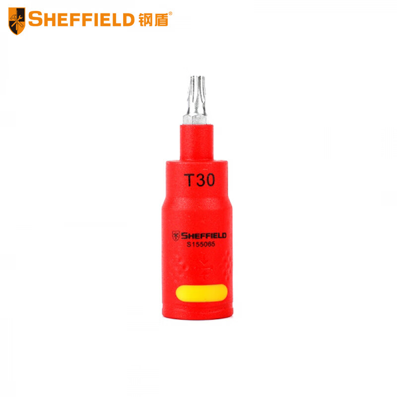 钢盾SHEFFIELD S155065 3/8英寸系列注塑型双色绝缘花型旋具套筒