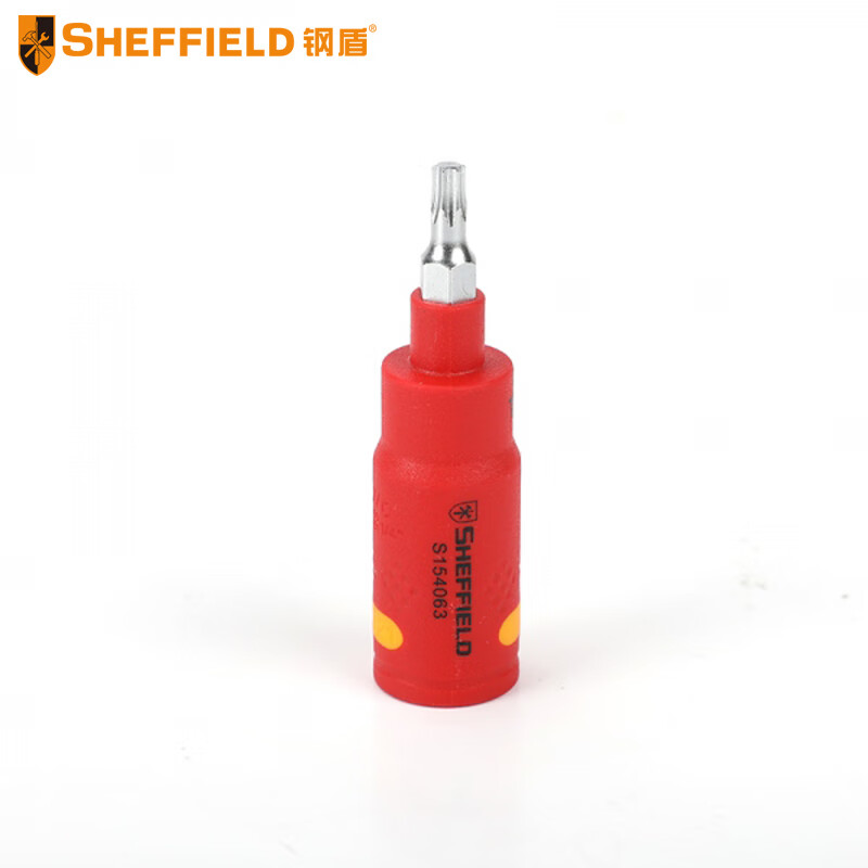 钢盾SHEFFIELD  S154067 1/4英寸系列注塑型双色绝缘花型旋具套