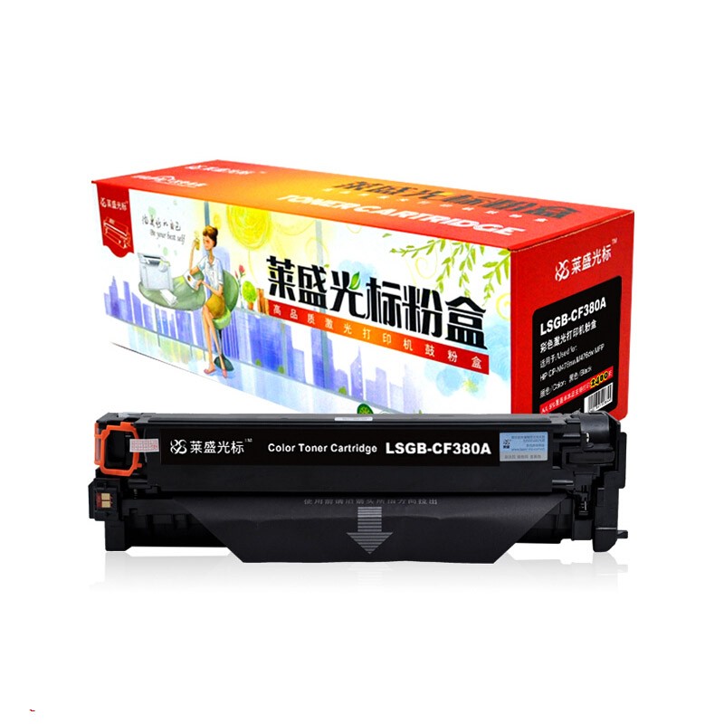 莱盛光标LSGB-CF380A 黑色 粉盒 适用于 HP Color Laser